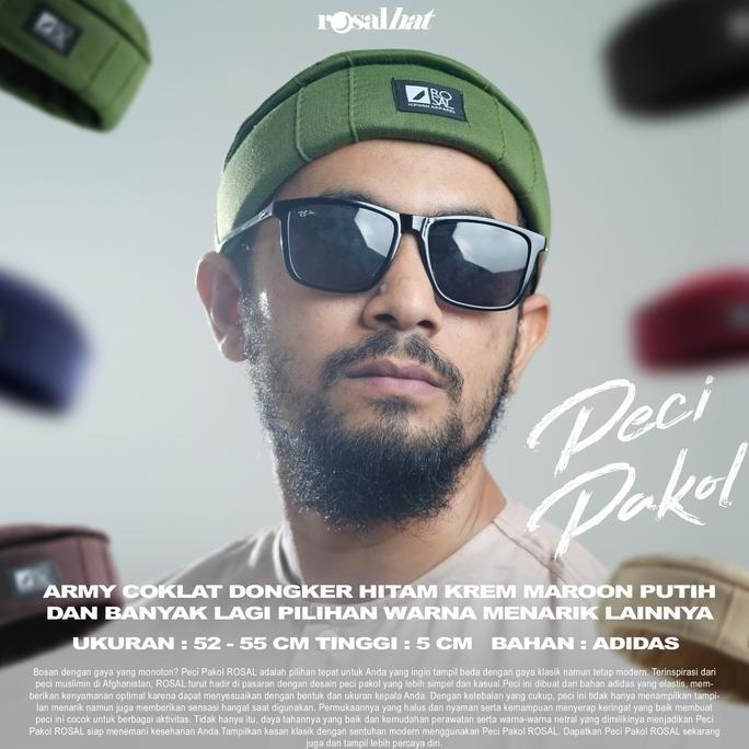 DF297>> Peci Pakol ROSAL Sholat Shalat Kopiah Songkok Original Asli