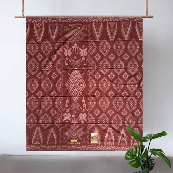 DF295>> Sarung Wadimor Motif Bali Warna Kain Sarung Dewasa Muslim Pria Tenun Batik  Katun Santri Pek
