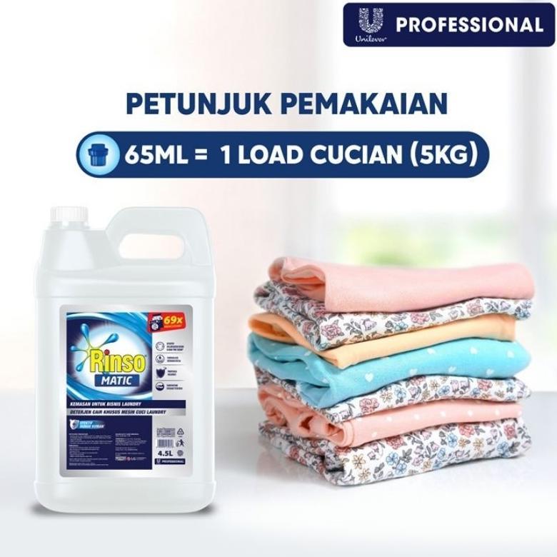 1Dus Rinso Matic Cair 1,65L isi 6pc  / Rinso Cair 1,65L / Rinso Matic Cair 1,65 Liter / 1Dus Rinso C