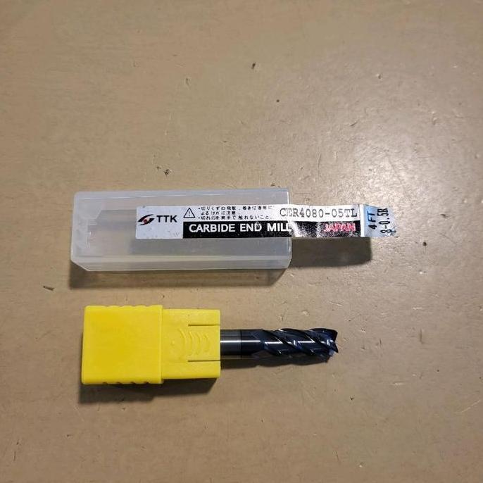 KAHONO ENDMILL CARBIDE 8MILI RADIUS 0.5 PANJANG 60 ENDMILL CARBIDE 8MILI MATA  ENDMILL ENDMILL 8X60L