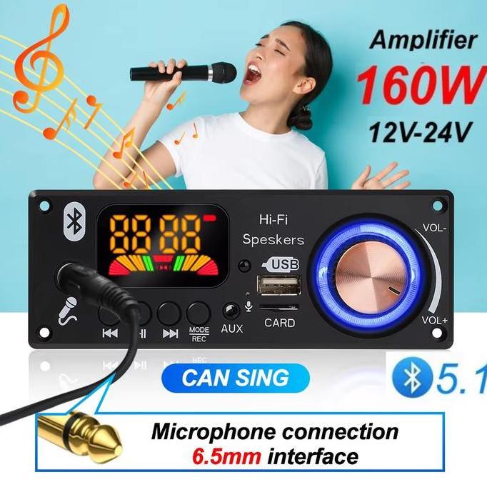 QUIXOTE Decoder Board Modul Bluetooth MP3 Remote Control Ampli Kit Cable JQ-D161BT V1 HIFI input USB