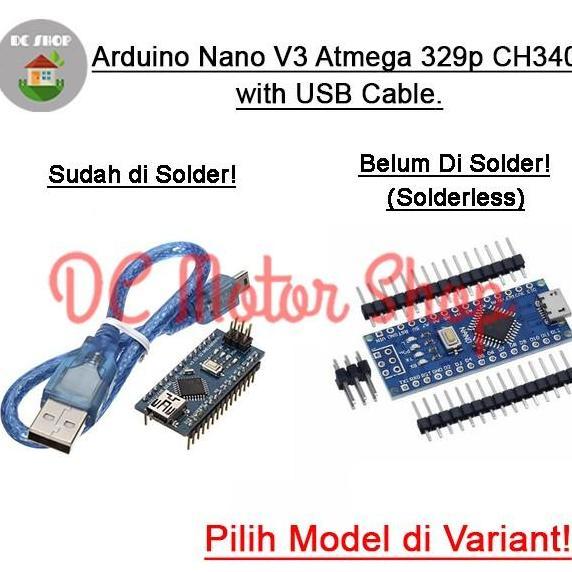 MI-GUSTASTU Arduino Nano V3 CH340 Clone Atmega328P