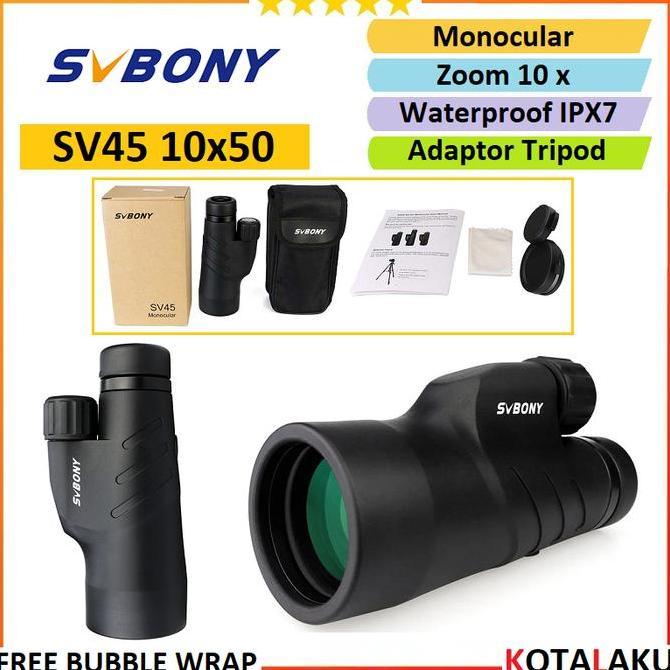 SHANKS- Teleskop Telescope Teropong Monocular Monokular SVBony SV45 10x50