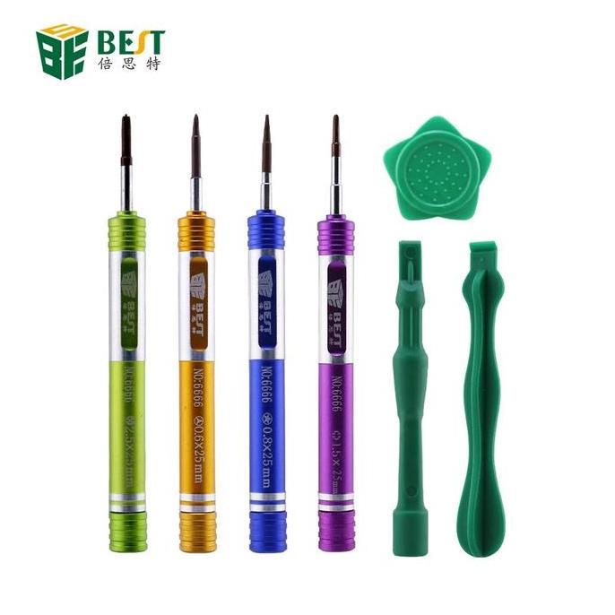KAHONO- BESTOOL BST-6666 Obeng Set Y0.6 Tip Tri-points Screwdriver for iPhone7 Plus Watch Screen Dis