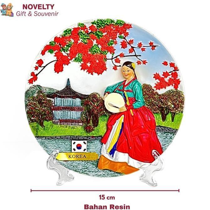 Cenderamata pajangan piring Korea souvenir Korea