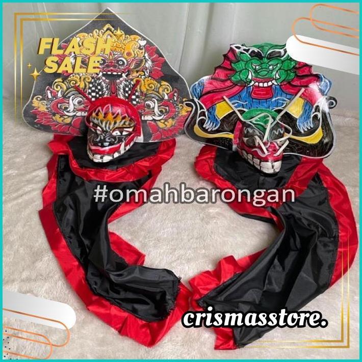 TERMURAH Mainan Anak Stelan Kaos Celana Reog Ponorogo dan Barongan Devil Caplokan Spon Free Embong K