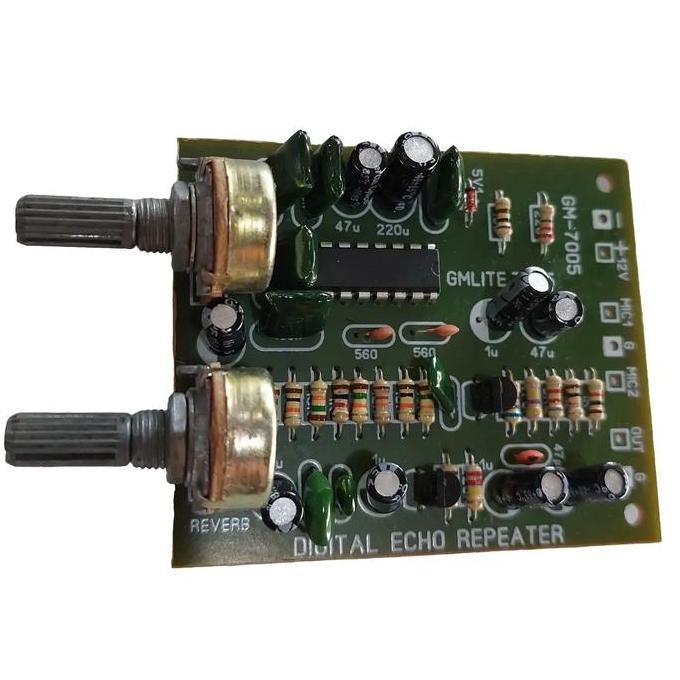Gm 7005 Echo Reverb Digital Mic Echo Refeater 2 Pot Potensio 810 820 2 Tr + Speed Reverb Gm7005 Kara