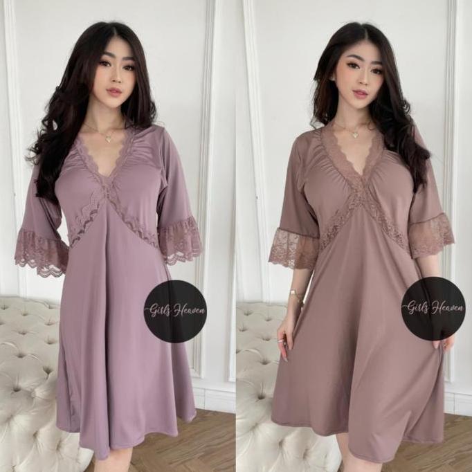 080 Sleepwear Dress Only Bisa Big Size [ Girlsheaven_Id ]