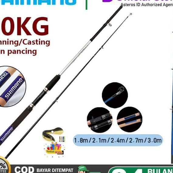 Joran Pancing Shimano Spinning Joran Casting Joran Pancing Mh Power 50Kg Max Drag Jging Rod