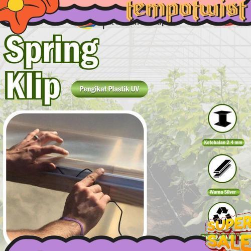 GROSIR Penjepit Plastik UV / Spring Klip Alat Pasang Plastik UV