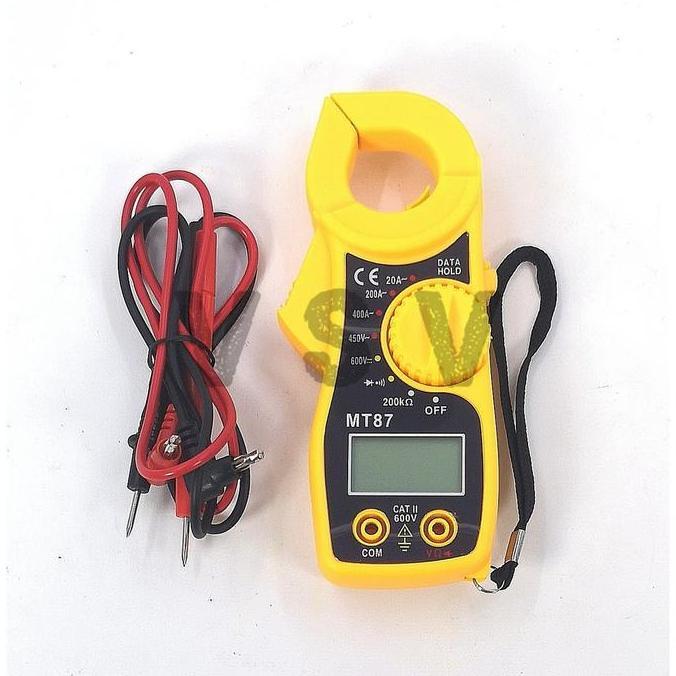 Digital Clamp Meter Mini Tang Ampere Mini Ac Tang Amper Mt87