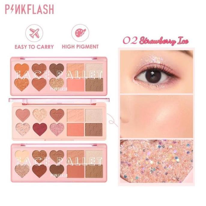 PINKFLASH OhMyLove Multiple Face Palette Eyeshadow hIGHTLIGHTER BS