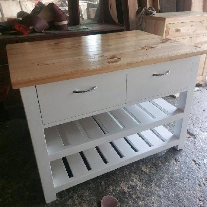 Promo Meja Dapur Pake Laci / Meja Serbaguna Bahan Kayu Jati Belanda Cod