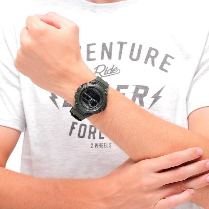 Jam Tangan Eiger 910005090 / 5090 Green Digital Creston Watch