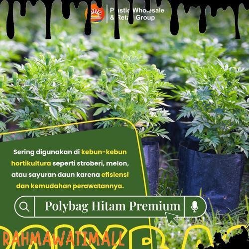 GROSIR Polybag Hitam Premium40 x 40 Isi 50 Lembar - Polybag Premium Hita,/Hitam