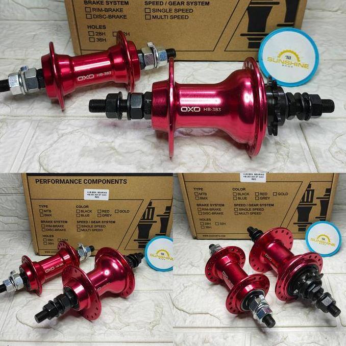 Promo Hub Freehub Bearing 36H Oxo Hb383 Alloy Single 1 Speed Gir Freewheel 9T Sepeda Bmx 20 Cod