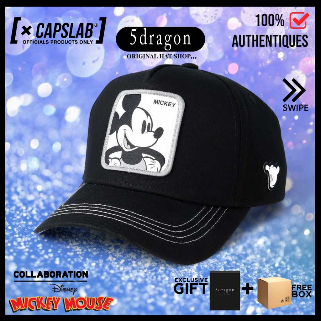 TOPI CAPSLAB ORIGINAL AFRAME DISNEY MICKEY MOUSE BLACK
