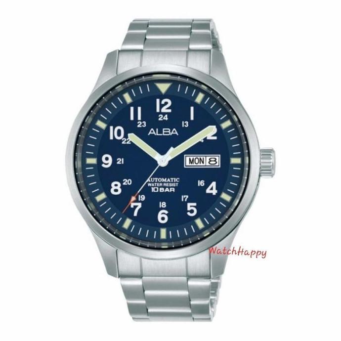 WatchHappy Alba AL4211X1 Blue Dial Automatic Stainless AL4211 Original