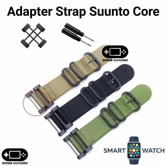 Adapter Strap Suunto Core Connector Konektor Lug Strap Zulu Nylon