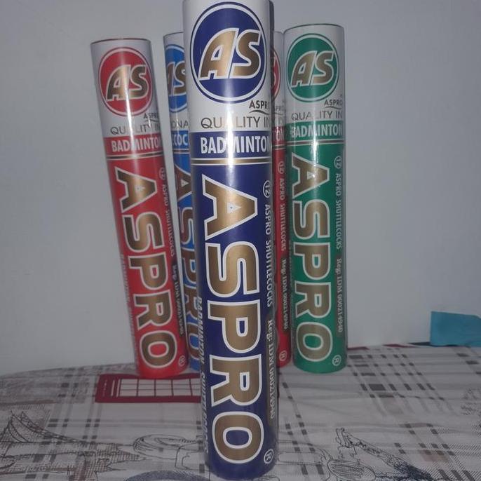 Shuttlecock Kok Badminton Cock Bulutangkis Aspro Biru Tua Original