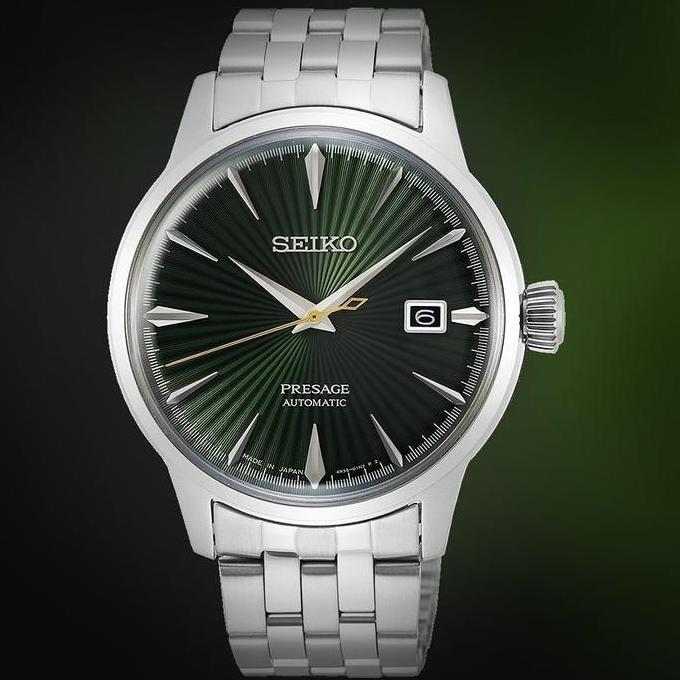 SEIKO PRESAGE SRPE15J1 MOCKINGBIRD COCKTAIL GREEN DIAL JAPAN SRPE15