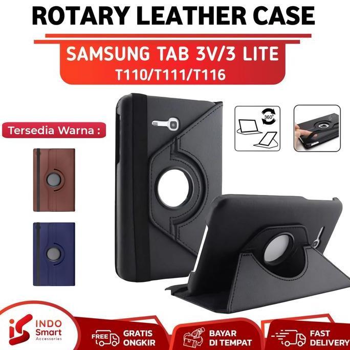 DV10 >> Case Samsung Tab 3V / Samsung Tab 3 Lite / T111 T116 Flip Case Rotary