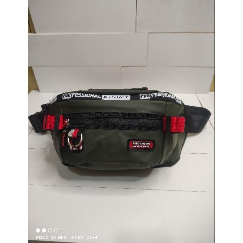 tas pinggang pria tas selempang pria WAISTBAG tas punggung pria waterproof