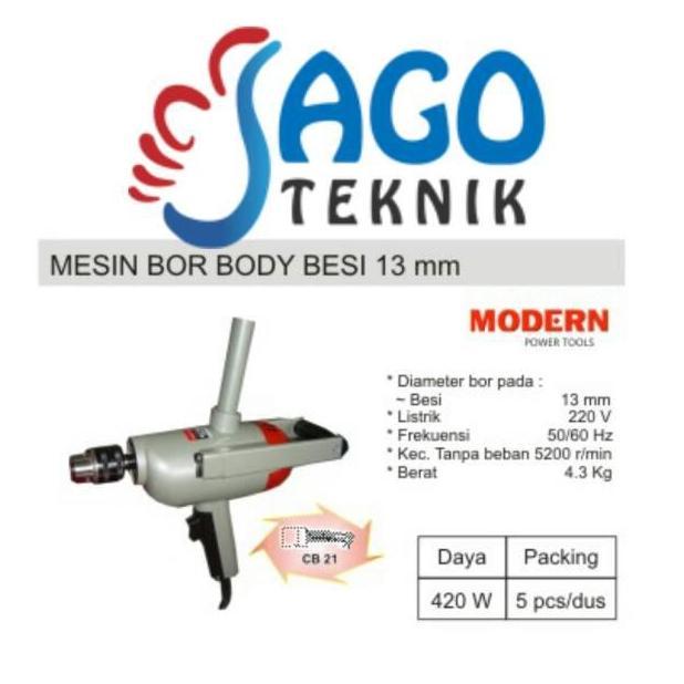 IRIS Mesin Bor Body Besi MODERN / Bor 13mm besi