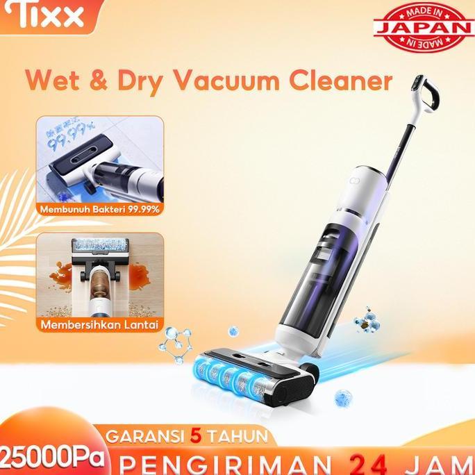 TEASEL Diskon waktu terbatasTixx Wet Dry Vacuum Cleaner 25000PA pakum klainer karpet Cordless Penghi