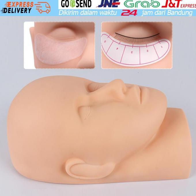 Head Mannequin Head Silikon Manekin Kepala Untuk Eyelash Extension PAS