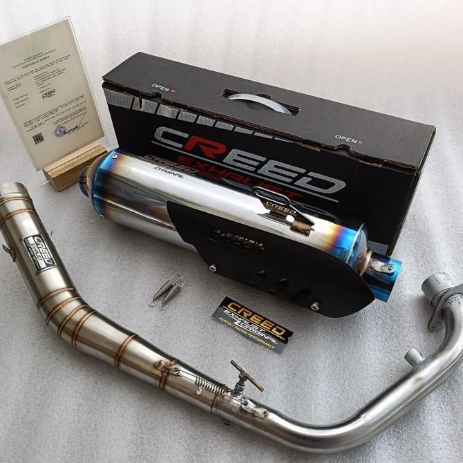 knalpot standar racing Creed Exhaust Original Pnp Vixion Old/New/R Sonic R15 Cb 150r Cbr 150r Gsx 15