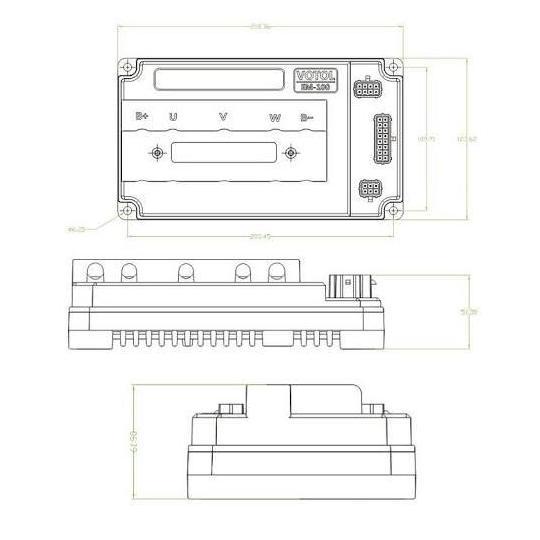 Votol Em100 Controller Bldc Sepeda Motor Listrik Electric Motorcycle Kualitas Terbaik Harga Termurah