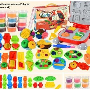 Mainan Cetakan Tanah Liat Plastik Warnawarni Untuk Anakanak Mesin Mi Es Krim Mesin Tanah Liat Buatan
