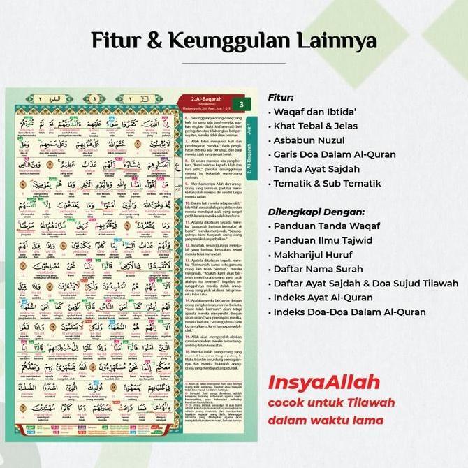 Al Qur'An Asy-Syifa Akbar B4 Jumbo Terjemah Perkata Latin Tajwid Alf