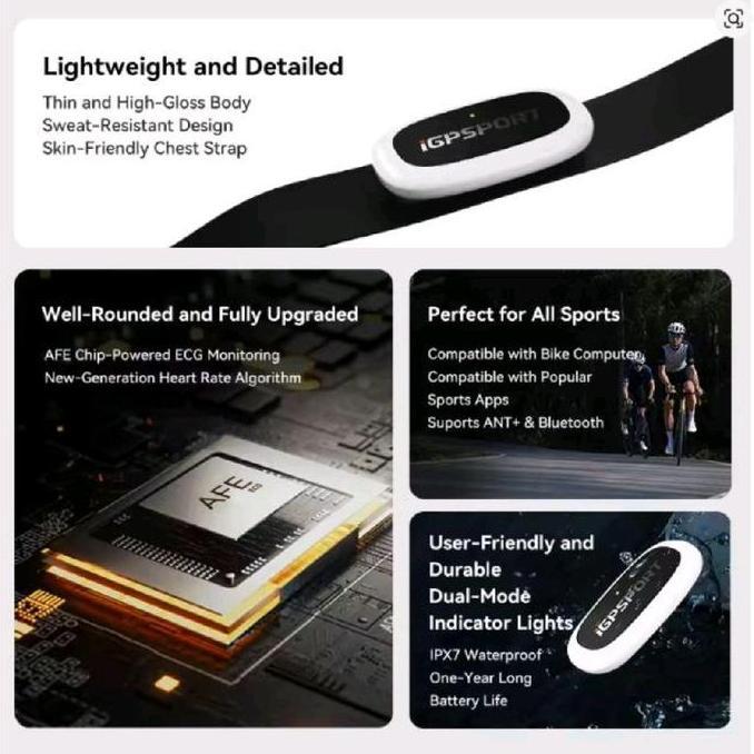 Igpsport Hr50 Heart Rate Monitor Wear On Chest Igpsport Hr50 Original