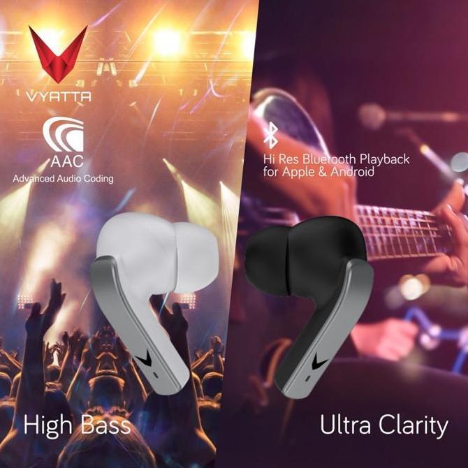 VYATTA Bluetooth Headset Airboom ANC TWS Black Original