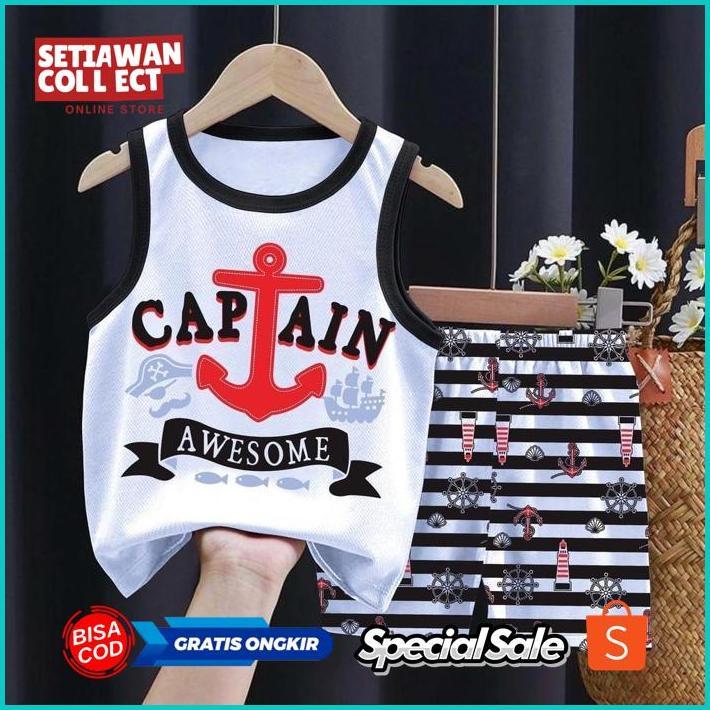 wd-54 Viral Paket Usaha Baju Setelan Singlet Anak Cowok Dan Cewek 100 Ribu Dapat 5 Set Viral Premium