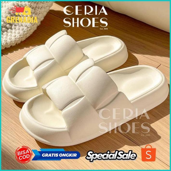 Ur37 ZAI-2530 ii-99 SALE MlNlSO Sandal Jelly Korean Import Jelly Soft Slipper Anti Slip Elastic Empu