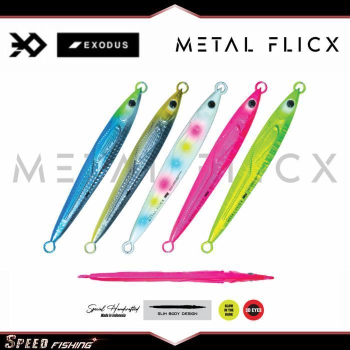 "Cod" - Metal Jig Exodus Metal Flicx 80G 100G Glow In The Dark Bestseller