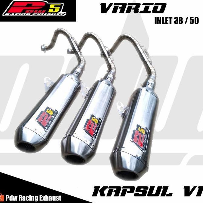 Knalpot Kapsul V1 Honda Vario Pdw Racing Exhaust Original