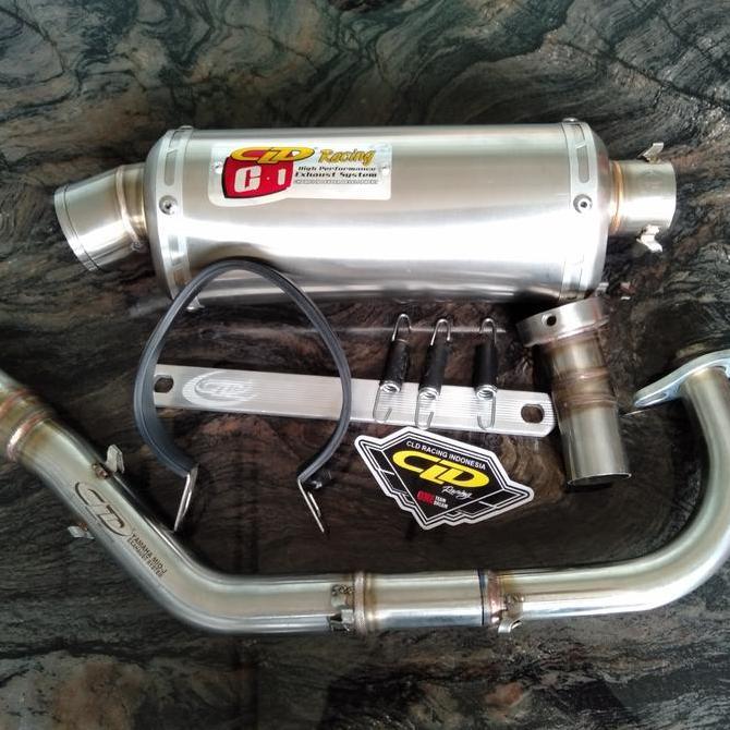 Knalpot CLD Racing Mio j Mio 125 X-ride Soul GT type C1 Oval doff Original