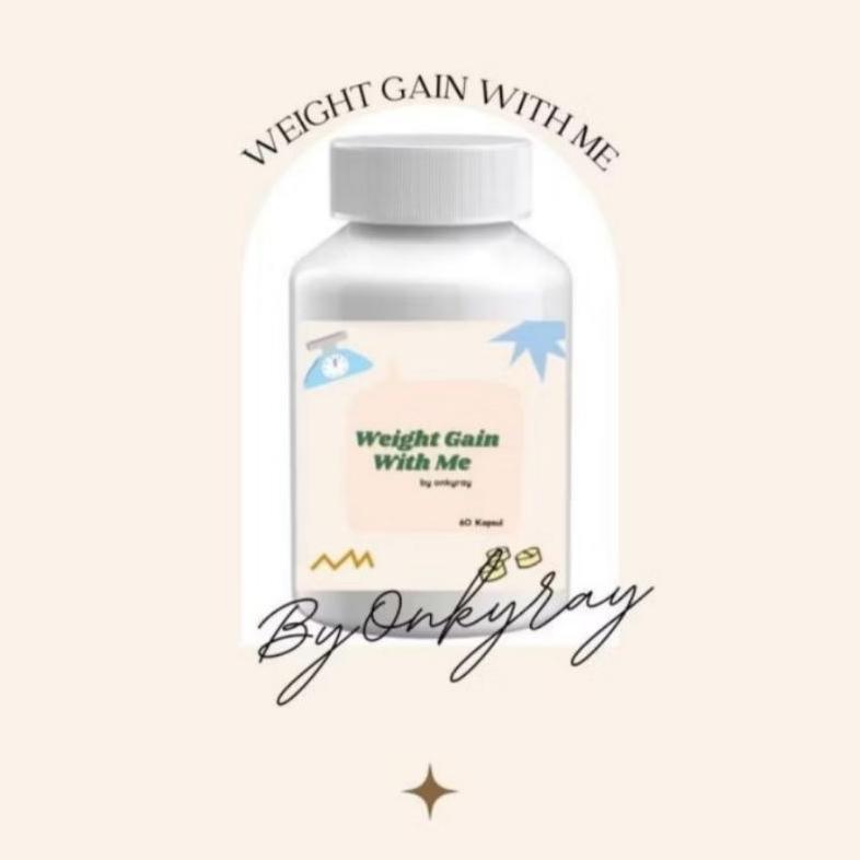 WEIGHT GAIN WITH ME ASLI ORIGINAL OBAT HERBAL PENGGEMUK BADAN AMPUH NAIk 5-10KG/ WEIGHT GAIN WITH ME