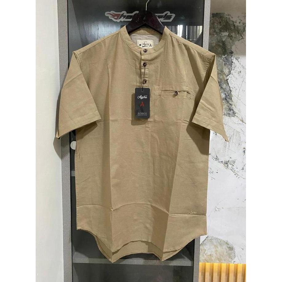 Kemeja Semi Koko Agera Pria Dewasa Muslim