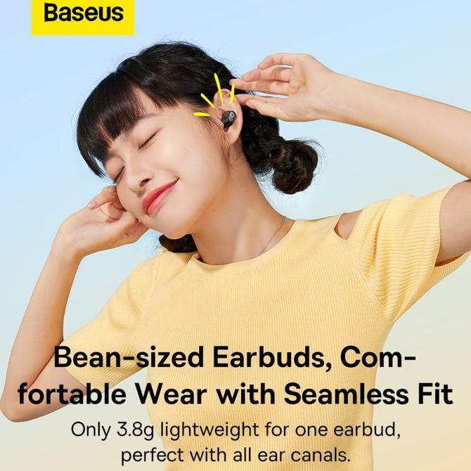 Baseus Bowie WM02 True Wireless Earphones Black - BASEUS OFFICIAL STORE ( CODE 10041 ) / HEADSET BAS