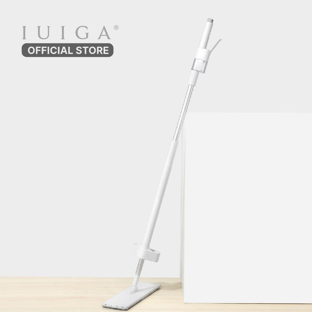 IUIGA Wet & Dry Microfiber Spray Mop - Pel Spray Lantai Microfiber Basah & Kering Set