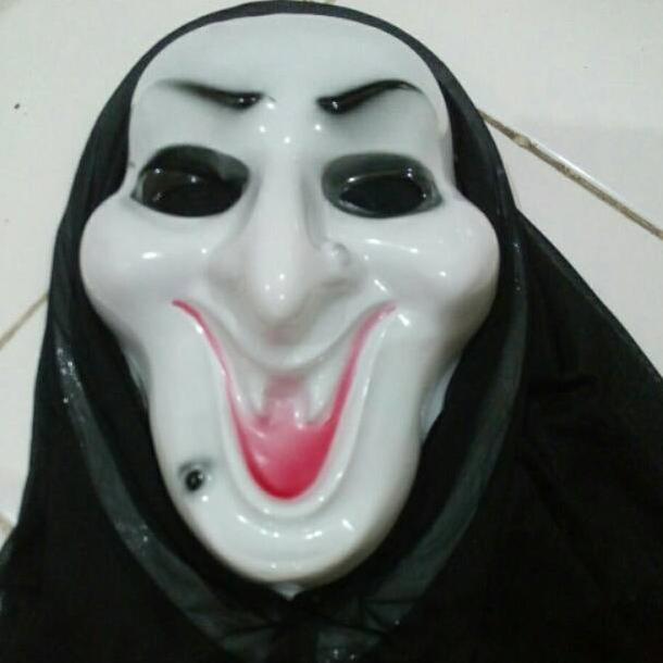 favorit] Halloween topeng nenek sihir