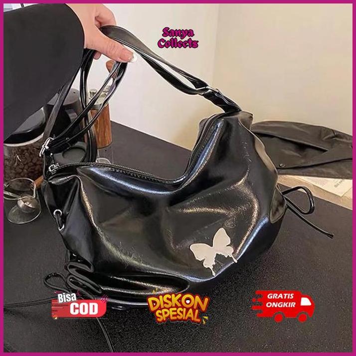 2er-54 If56 Tas Bahu Kulit Wanita Tas Selempang Cewek Shoulder Bag SJ 302 Premium Berkualitas