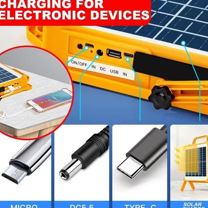 Garansi 30 tahunLampu emergency tahan 24 jam Lampu LED Solar 2500W Lampu solar panel Professional So