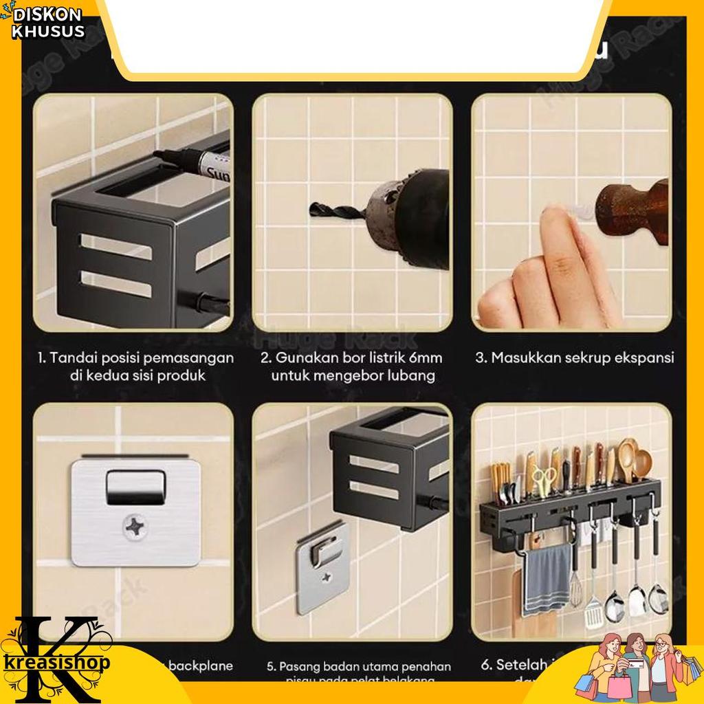 Grosir Rak Bumbu Dapur Dinding Kitchen Rak Microwave Oven Rak Bumbu Rak Tembok Dinding Rak Serbaguna