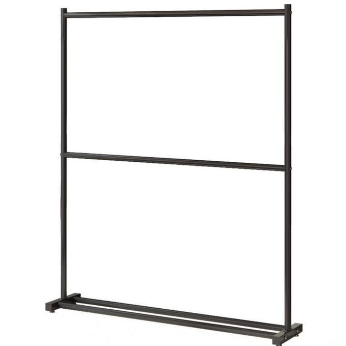 Gantungan Baju Besi Double Rak Baju Stand Hanger Gawang Jemuran Baju Jemuran Pakaian Hanger Baju Bes